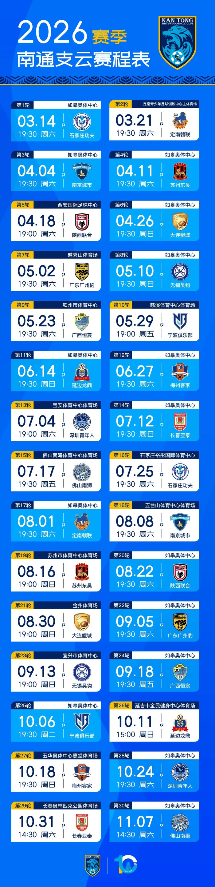 南通支云首战告捷 2-1力克石家庄功夫