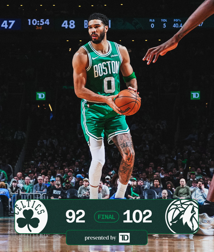 塔图姆复出低迷绿凯遭森林狼双杀 球员坦言心理